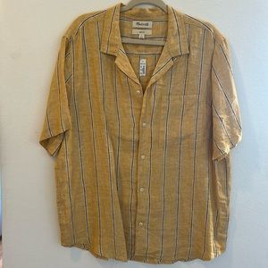 Madewell Camp Collar Shirt 100% linen